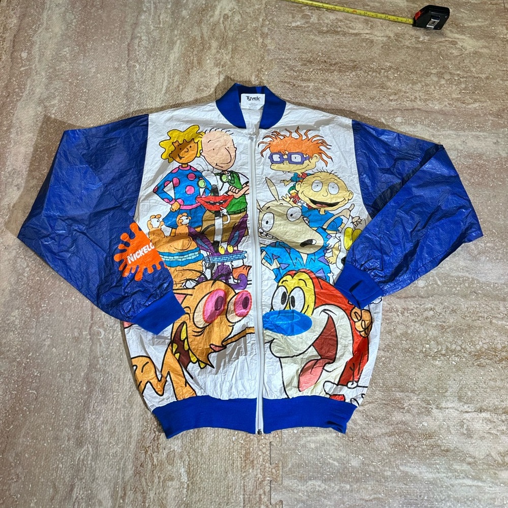 Nickelodeon Tyvek Jacket Vintage Adult Small